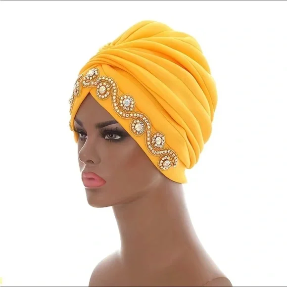 Yellow gold dazzling hat​ - Picture 2 of 5